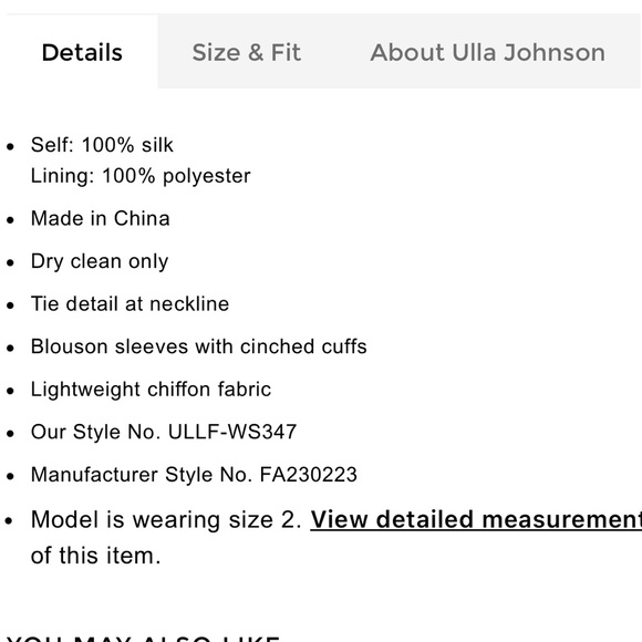 Ulla Johnson Pauline Blouse - Picture 12 of 12